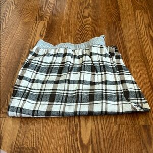 Men’s Eddie Bauer Black and White Plaid Sweatpants